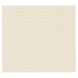 Vidaxl Faibleage Couverture 200x230 cm 9 kg Fabric Light Cream -Colored