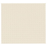 Vidaxx Gewichtsdecke 200x230 cm 13 kg Stoff hellcreme