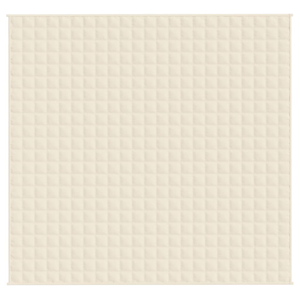 VIDAXL FAIBLAGE COUVERTURE 220X230 CM 11 kg Tissu Light Cream -Colored