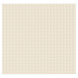 VIDAXL FAIBLAGE COUVERTURE 220X230 CM 11 kg Tissu Light Cream -Colored