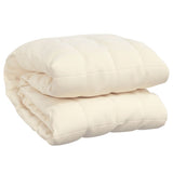 Vidaxx Gewichtsdecke 220x230 cm 15 kg Stoff hellcreme