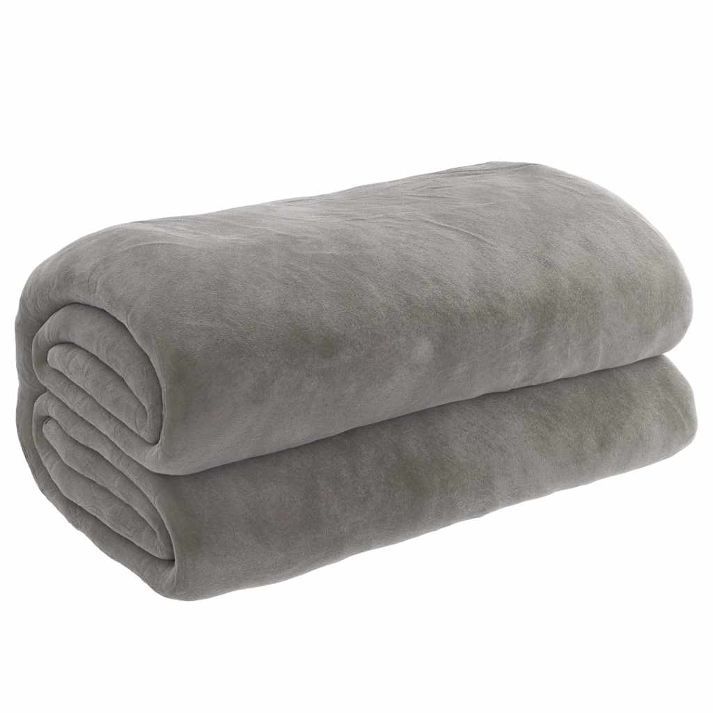 VidaXL Gewichtsdecke mit Bezug 140x200 cm 10 kg Stoff grau