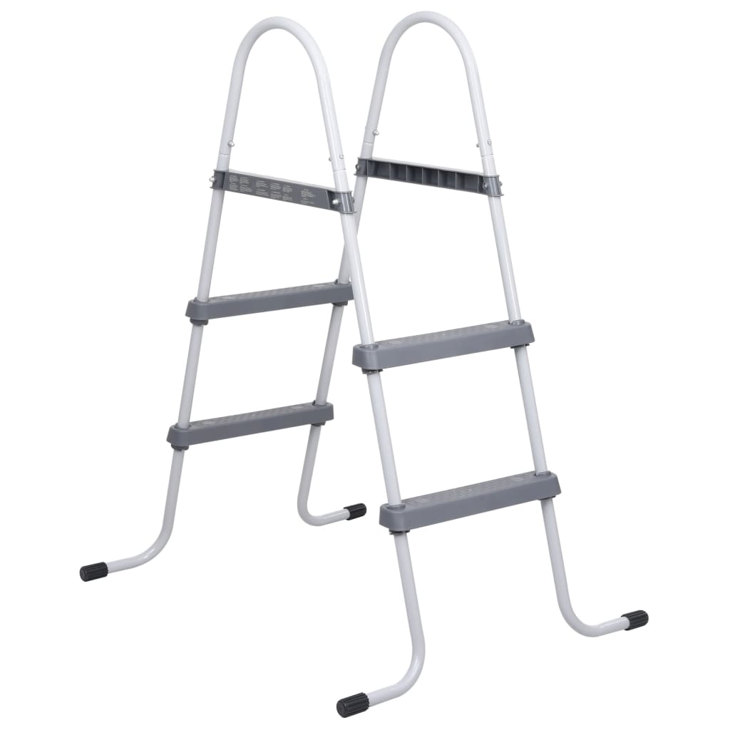 VidaXL Schwimmbadleiter 84 cm Stahlgrau