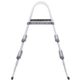VidaXL Schwimmbadleiter 84 cm Stahlgrau