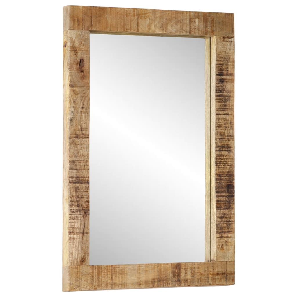 Vidaxl Mirror 70x50 cm Legno di mango solido e vetro