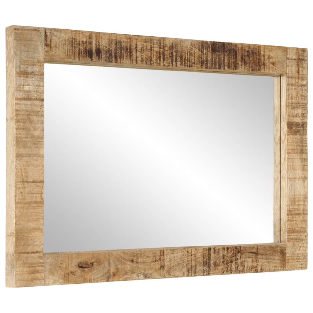 Vidaxl Mirror 70x50 cm Legno di mango solido e vetro