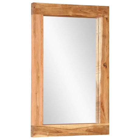 Vidaxx-Spiegel 70x50 cm aus massivem Akazienholz und Glas