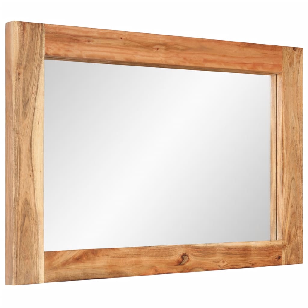 Vidaxx-Spiegel 70x50 cm aus massivem Akazienholz und Glas