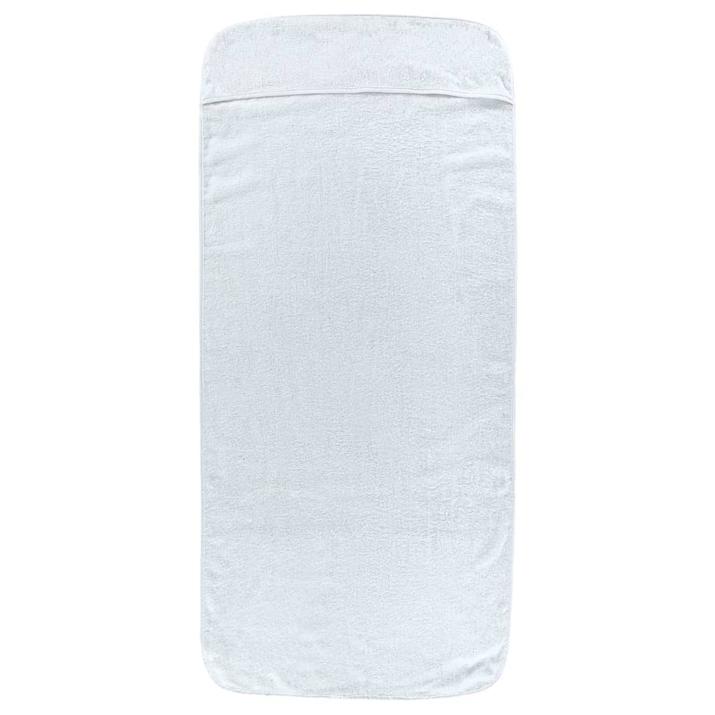 Serviettes de brin de vidaxl 2 pcs 400 g m² 75x200 cm tissu blanc