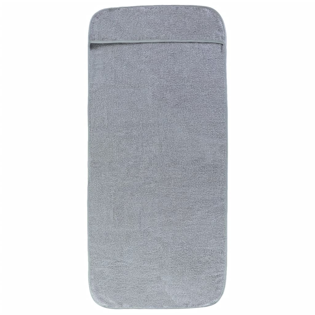 VidaXL Strandtücher 2 Stk. 400 g m² 75x200 cm Stoff grau