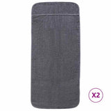 Vidaxx Strandtücher 2 Stück 400 g m² 60x135 cm Stoff Anthrazit