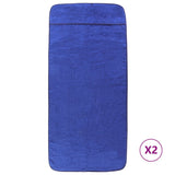 Toallas de cadena Vidaxl 2 PCS 400 g m² 60x135 CM Fabric Royal Blue