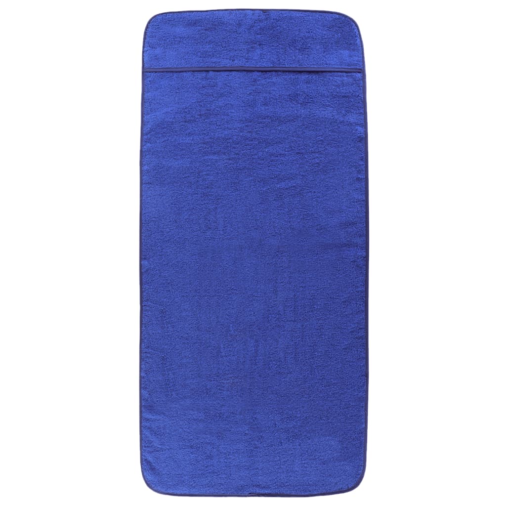 Toallas de cadena Vidaxl 2 PCS 400 g m² 60x135 CM Fabric Royal Blue