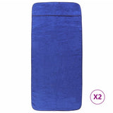 VidaXL Strandtücher 2 Stk. 400 g m² 75x200 cm Stoff Königsblau