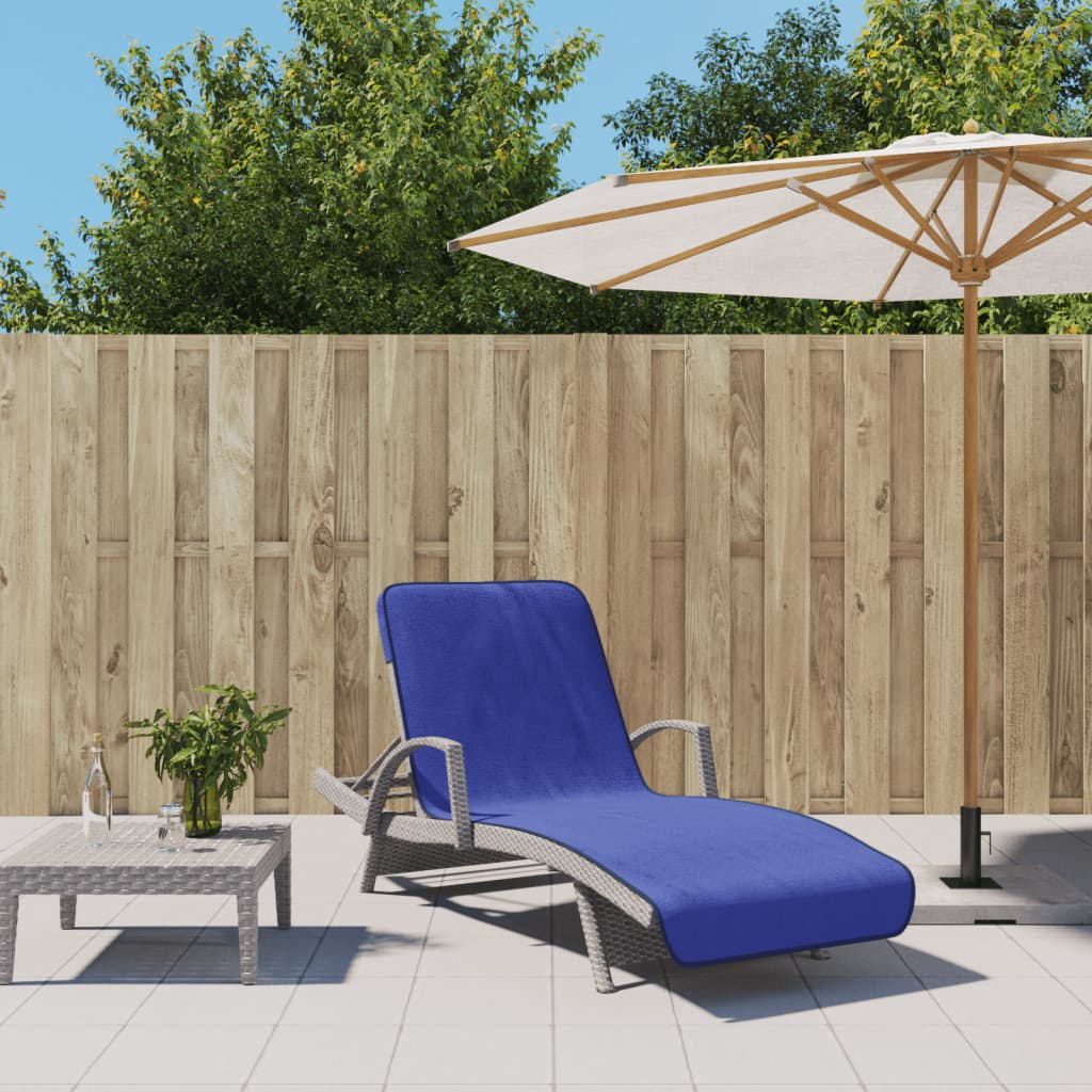 VidaXL Strandtücher 2 Stk. 400 g m² 75x200 cm Stoff Königsblau