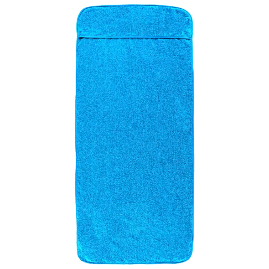 Vidaxl strandhanddoeken 2 st 400 g m² 60x135 cm stof turquoise