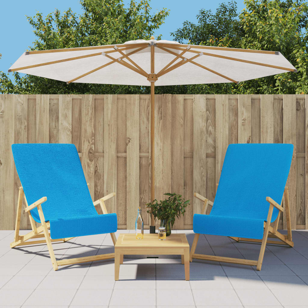 VidaXL Strandtücher 2 Stk. 400 g m² 60x135 cm Stoff Türkis