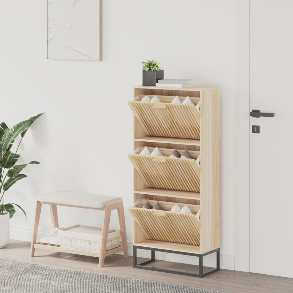 Vidaxx Schuhschrank 52x25x120 cm aus Holz gefertigt