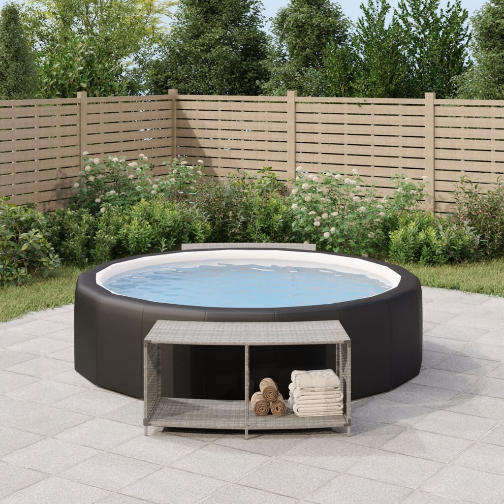 Vidaxl lagringsresultat 2 St Poly Rattan Gray