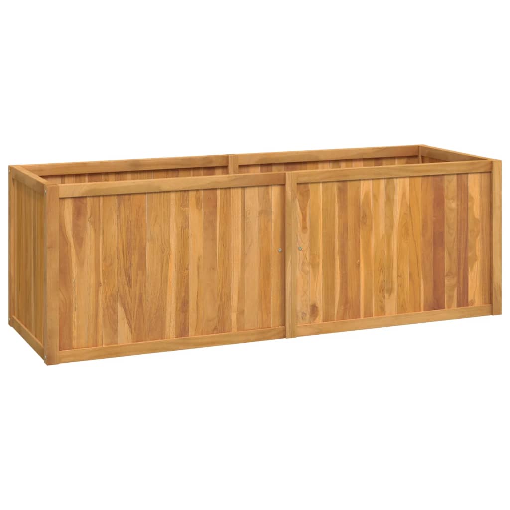 Vidaxl Planter erhéicht 150x50x50 cm zolitt Teak