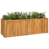 VidaXL Pflanzgefäß erhöht 150x50x50 cm aus massivem Teakholz