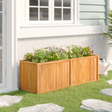 Vidaxl Planter erhéicht 150x50x50 cm zolitt Teak