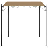VidaXL Markise 2x2,3 m 180 g m² Stoff und Stahl Taupe