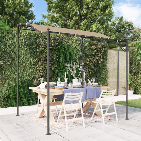 VidaXL Markise 2x2,3 m 180 g m² Stoff und Stahl Taupe