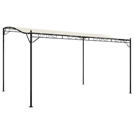VidaXL Markise 4x3 m 180 g m² Stoff und Stahl cremefarben