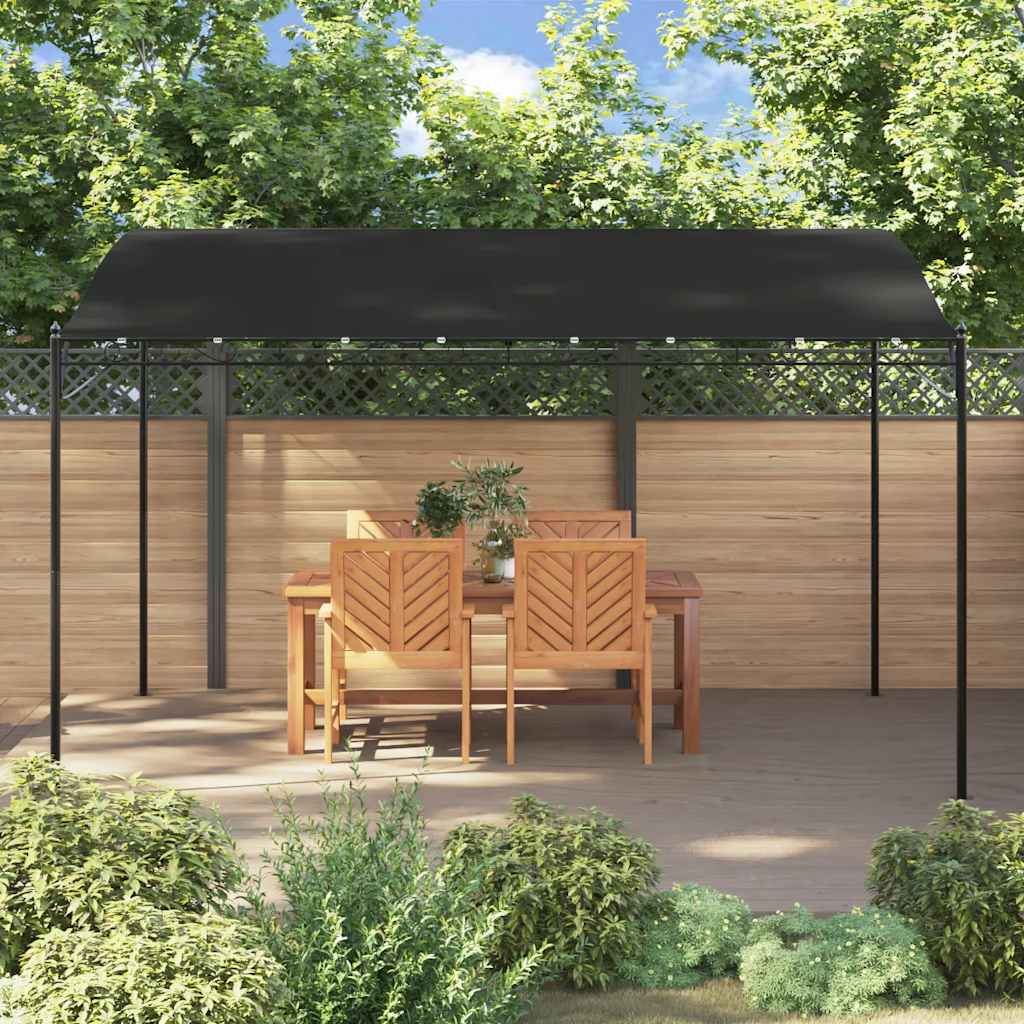 Vidaxx Markise 4x3 m 180 g m² Stoff und Stahl Anthrazit