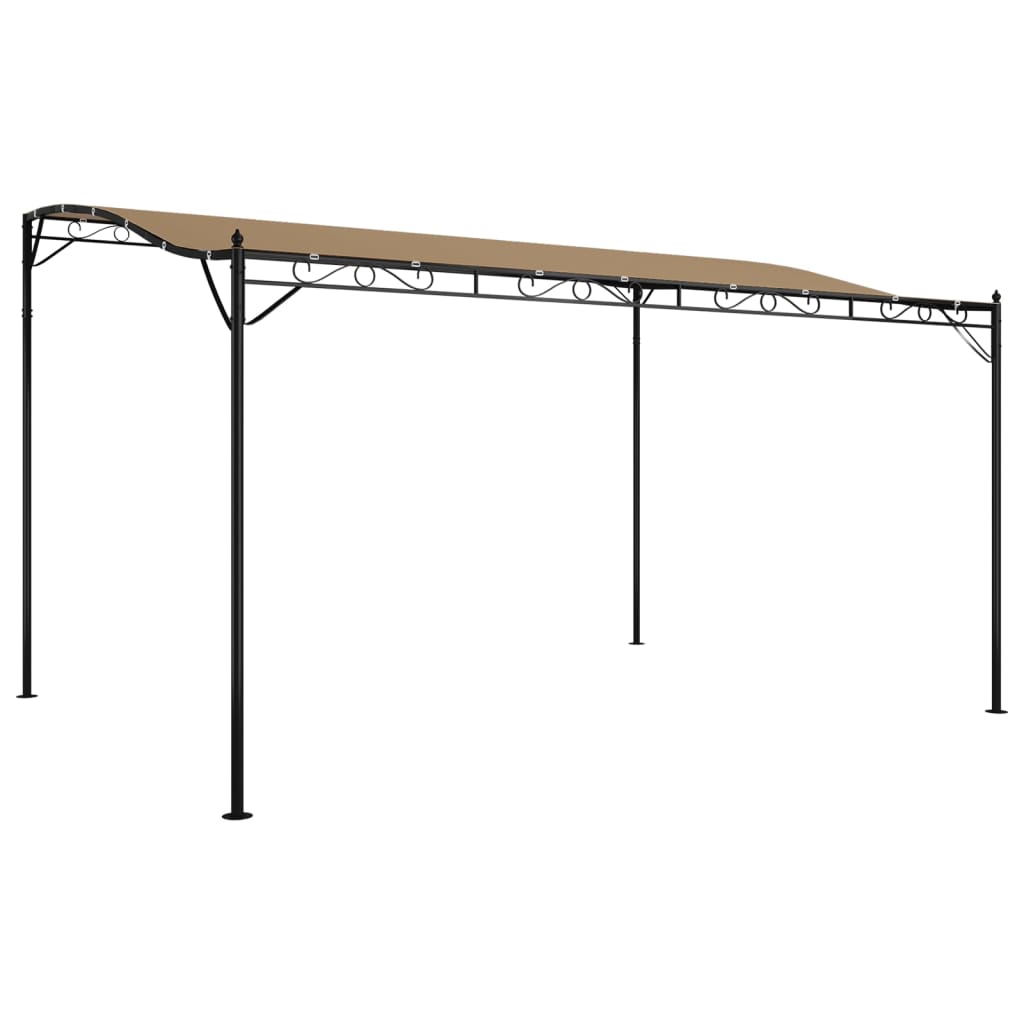 Vidaxx Markise 4x3 m 180 g m² Stoff und Stahl Taupe