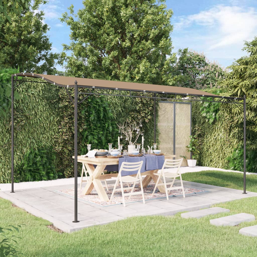 Vidaxx Markise 4x3 m 180 g m² Stoff und Stahl Taupe