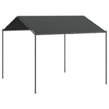 Vidaxl Garden Pavilion 3x3 m Steel and tkanin Antracite -colored