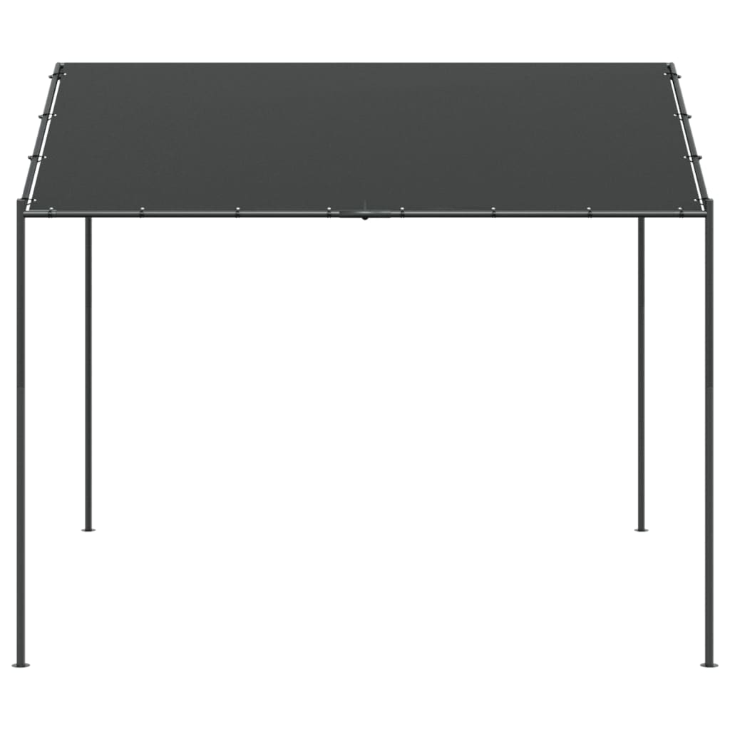 Vidaxl Garden Pavilion 3x3 m Steel and tkanin Antracite -colored