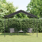 Vidaxl Garden Pavilion 3x3 m Steel and tkanin Antracite -colored