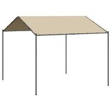 Vidaxl Garden Pavilion 3x3 m Stahl und Stoff Beige