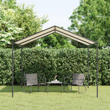 Vidaxxl Gartenpavillon 3x3 m Stahl und Stoff beige