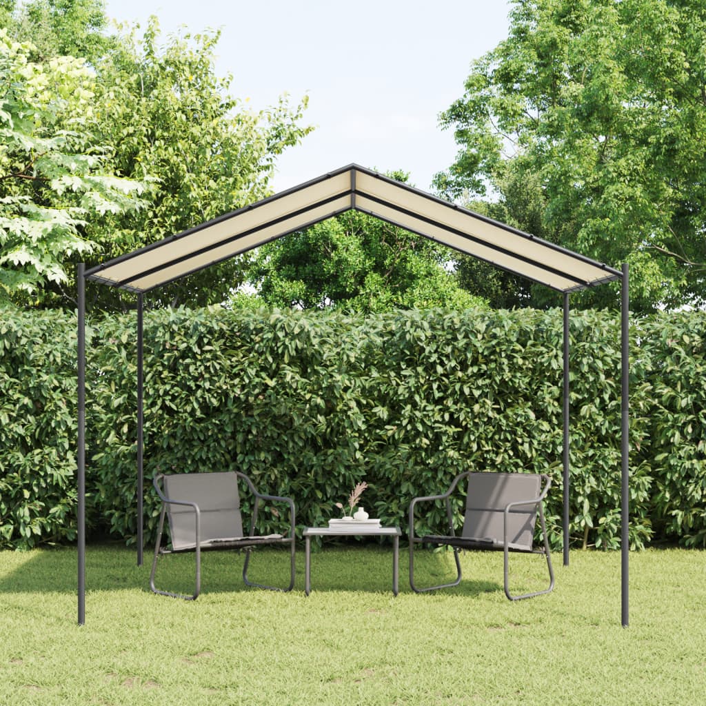 Vidaxl Garden Pavilion 3x3 m Stahl und Stoff Beige