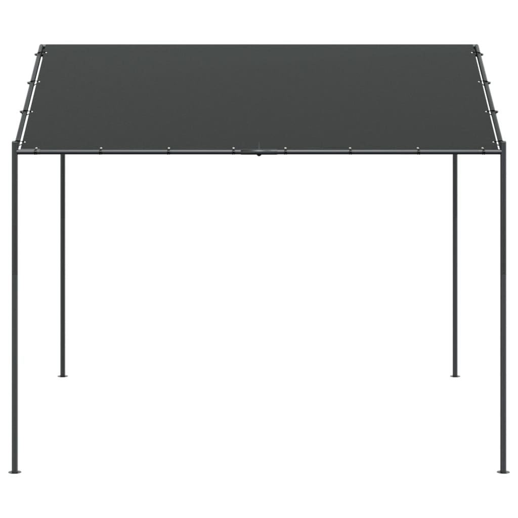 Vidaxl Gartenpavillon 4x4 m Stahl und Stoff Anthrazit