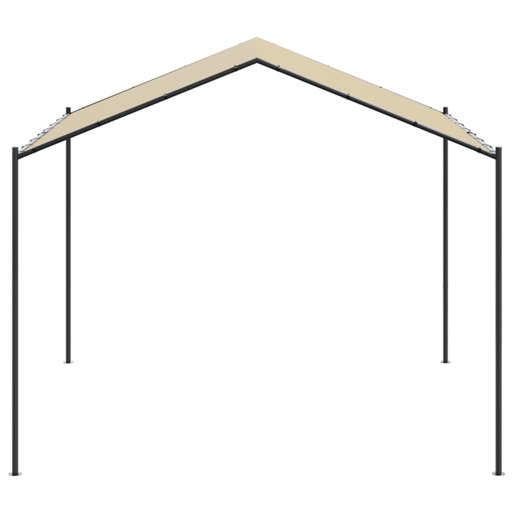 Vidaxxl Gartenpavillon 4x4 m Stahl und Stoff beige