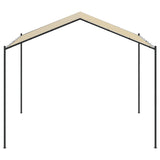 Vidaxl tuinpaviljoen 4x4 m staal en stof beige