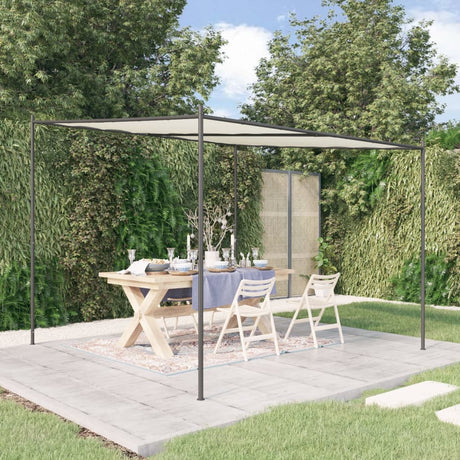 Vidaxx Pavillon 3x3 m 180 g m² Stoff und Stahl weiß