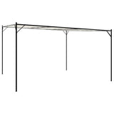 Vidaxx Pavillon 4x4 m 180 g m² Stoff und Stahl weiß