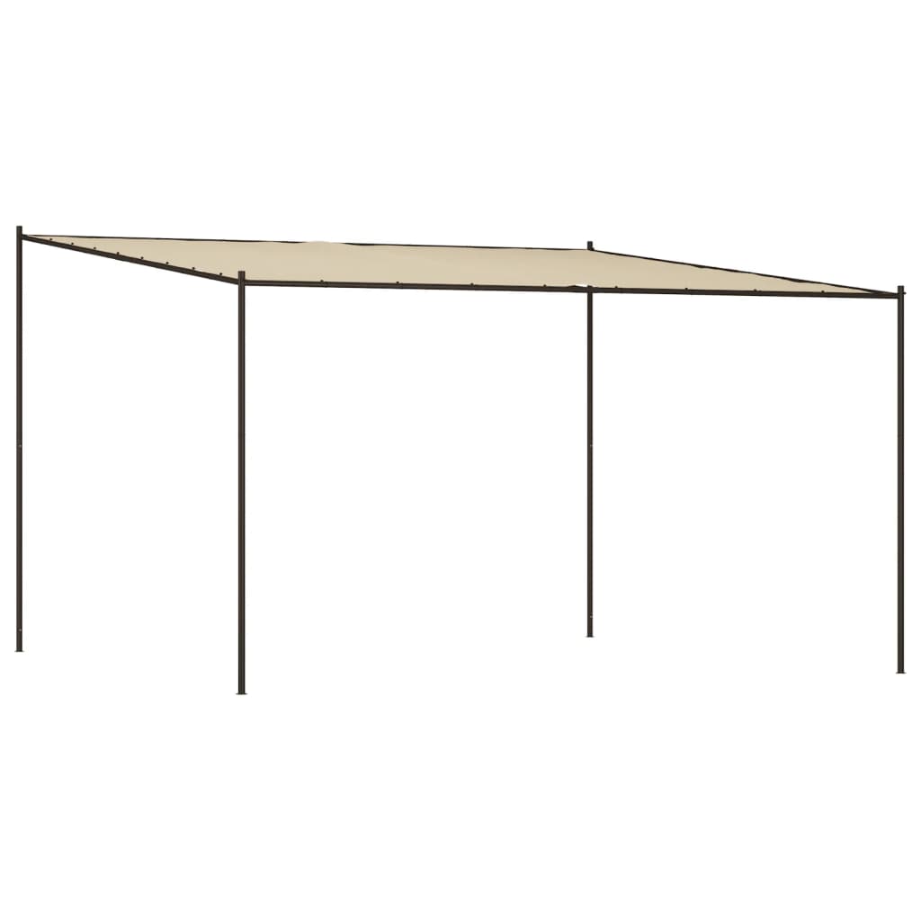 Vidaxx Pavillon 4x4 m 180 g m² Stoff und Stahl Beige