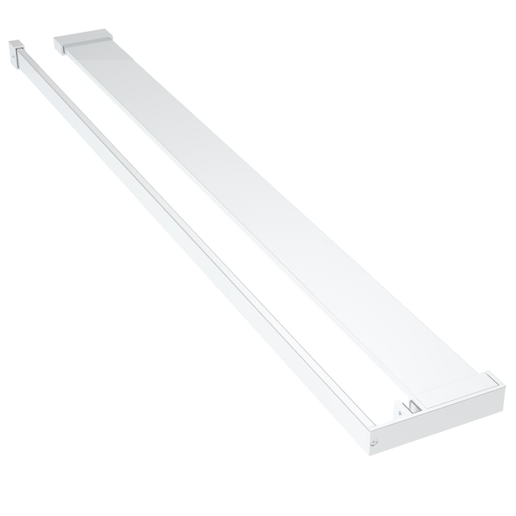 Vidaxl Walkschep for Walk -In Shower Wall 90 cm Aluminium Chrome -farvet