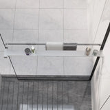 Vidaxl Walkschep for Walk -In Shower Wall 90 cm Aluminium Chrome -farvet