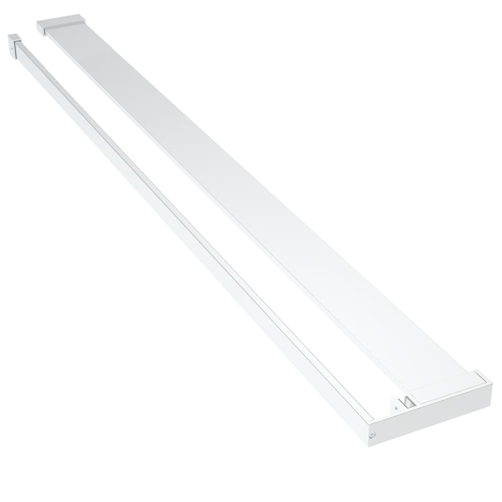 Vidaxx Wandregal für begehbare Duschwand 115 cm Aluminium chromfarben