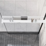 Vidaxl Walkschep for Walk -in Shower Wall 80 cm Aluminium White