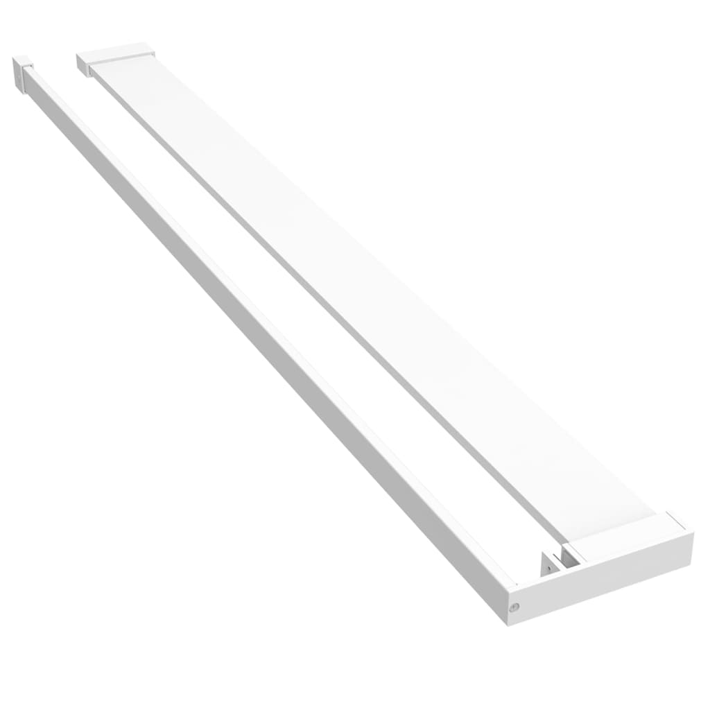 Vidaxl walkschop for walk -in dusjvegg 90 cm aluminium hvit