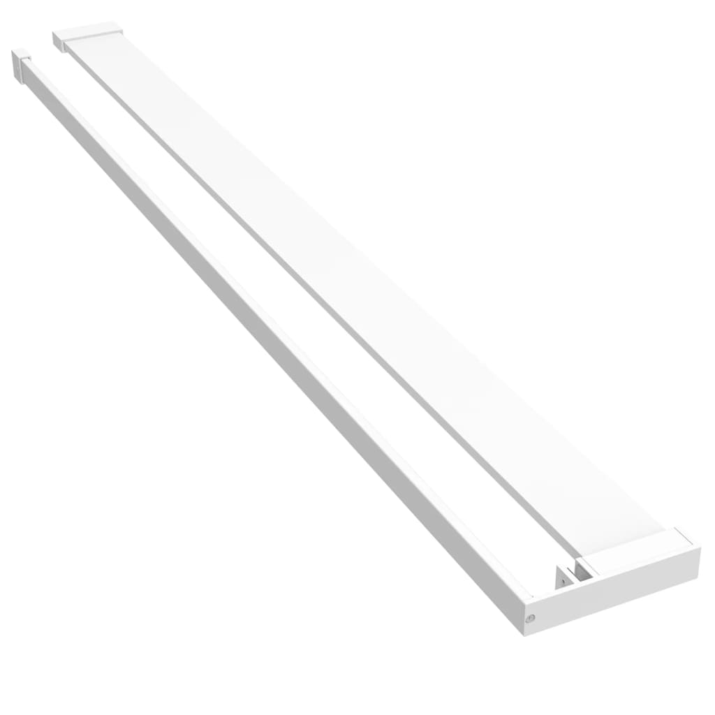 Vidaxl Walkschep für Gehen -in Duschwand 115 cm Aluminium Weiß